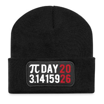 Pi Day 2026 avec le jeu des chiffres | Numéro de district 3.1415 - Beanie recyclé à patch - noir - Devant