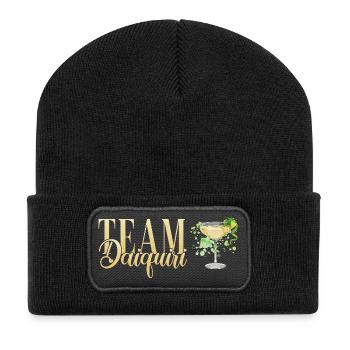 Équipe de cocktails de soirée de jeune fille Daiquiri - Beanie recyclé à patch - noir - Devant