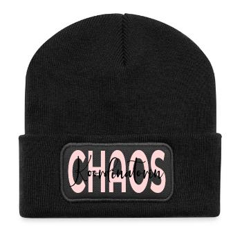 Chaos Coordinator Mom - Recycled Patch Beanie - black - Front