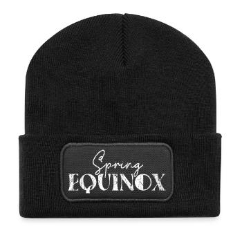 Spring Equinox March Equinox Happy Easter Ostara - Recycled Patch Beanie - black - Front