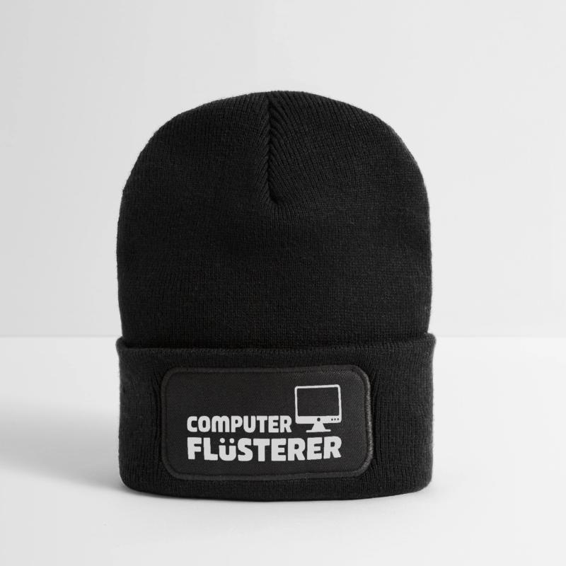Computer Whisperer Retro-Tech Recycled Patch Beanie