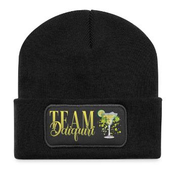 Équipe de cocktails de soirée de jeune fille Daiquiri - Beanie recyclé à patch - noir - Devant