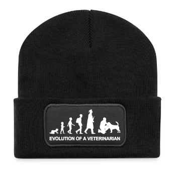 Veterinär Entwicklung - Recycelte Patch Beanie - Schwarz - Vorne