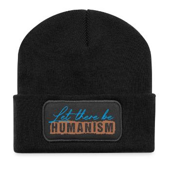 Qu’il y ait de l’humanisme - Beanie recyclé à patch - noir - Devant