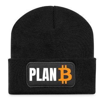Planifier Bitcoin - Beanie recyclé à patch - noir - Devant