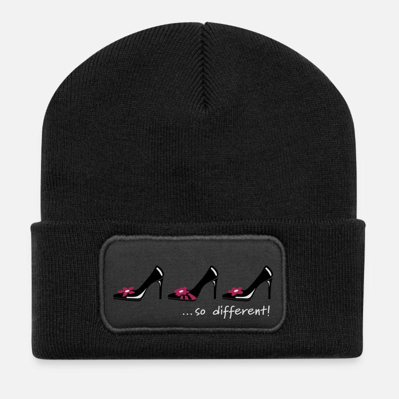 Schuhe Schuhe Schuhe - Recycelte Patch Beanie - Schwarz