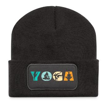 Yoga - Beanie recyclé à patch - charbon - Devant