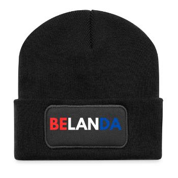 INDONET Belanda - Recycelte Patch Beanie - Schwarz - Vorne