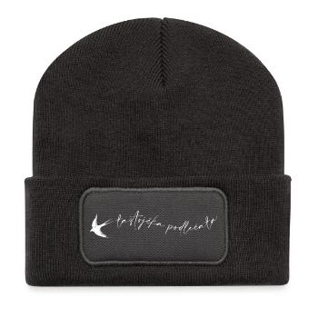 ŁASTOJČKA PODLEĆAŁA - Recycelte Patch Beanie - Dunkelgrau - Vorne