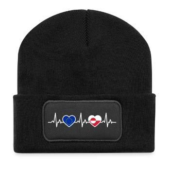 Groenland - Beanie recyclé à patch - noir - Devant