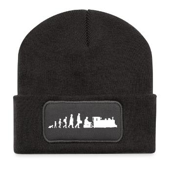 Développement de l’Eisenbahnfreund - Beanie recyclé à patch - charbon - Devant