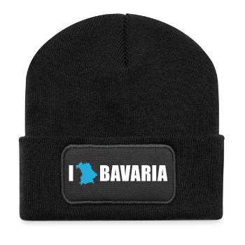 J’adore la Bavière Bayern - Beanie recyclé à patch - noir - Devant
