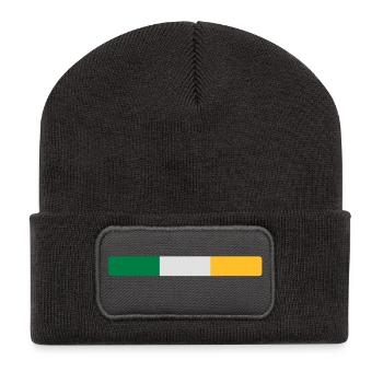 Irlande - Beanie recyclé à patch - charbon - Devant