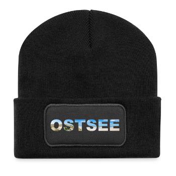 Baltique Inscription Panorama - Beanie recyclé à patch - noir - Devant