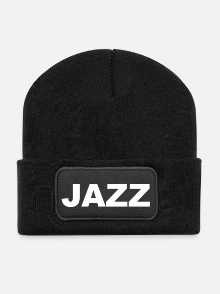 Jazz - Recycelte Patch Beanie - Schwarz