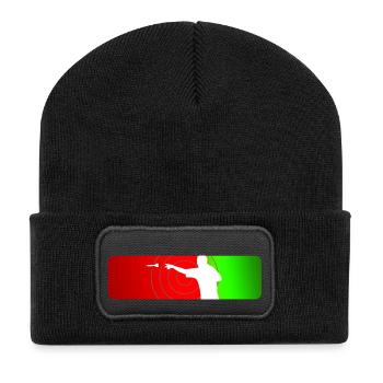 Sports de fléchettes - Beanie recyclé à patch - noir - Devant