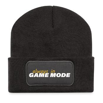 TOUJOURS EN MODE JEU - Beanie recyclé à patch - charbon - Devant