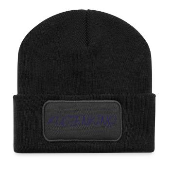 Kuestenkind, navy - Recycled Patch Beanie - black - Front