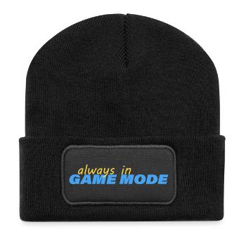TOUJOURS EN MODE JEU - Beanie recyclé à patch - noir - Devant