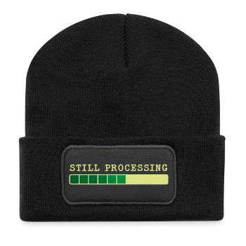 Still Processing - Trwa Przetwarzanie - Recycled Patch Beanie - black - Front