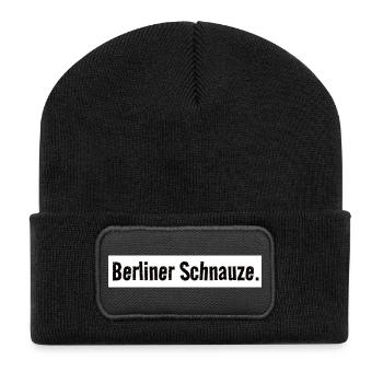 Chemise à museau de Berlin Simple Capitole - Beanie recyclé à patch - noir - Devant