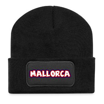 Mallorca - Recycelte Patch Beanie - Schwarz - Vorne