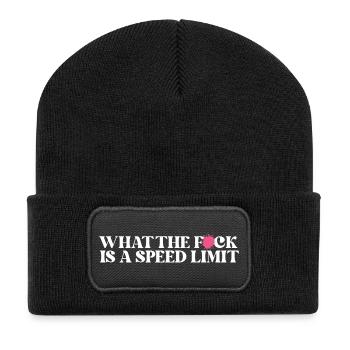 Voiture - Beanie recyclé à patch - noir - Devant