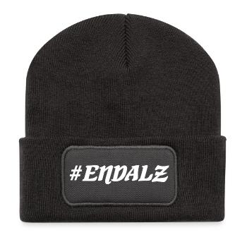 endalz - Recycled Patch Beanie - dark grey - Front