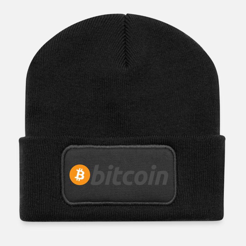 Bitcoin - Recycled Patch Beanie - black