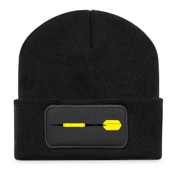 Dart - Recycelte Patch Beanie - Schwarz - Vorne