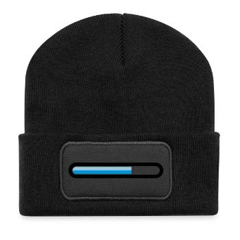 downloading - Recycled Patch Beanie - black - Front