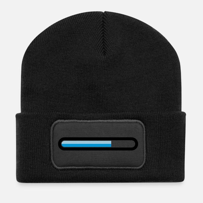 downloading - Recycled Patch Beanie - black