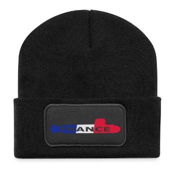 sous marin France - Beanie recyclé à patch - noir - Devant