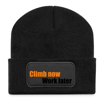 climb - Recycled Patch Beanie - black - Front