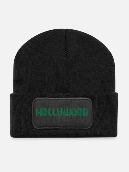 hollywood 70 fontes - Beanie recyclé à patch - noir