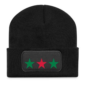 Portugal - Recycelte Patch Beanie - Schwarz - Vorne
