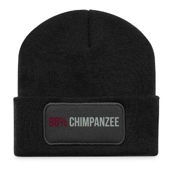 98 Percent Chimpanzee - Recycled Patch Beanie - black - Front