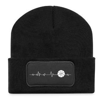 Basketteur - Beanie recyclé à patch - noir - Devant