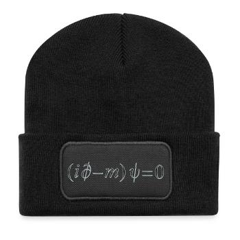 Bild 25 06 09 20 00 06 909 - Recycelte Patch Beanie - Schwarz - Vorne