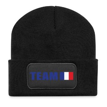 Team France - Recycled Patch Beanie - black - Front