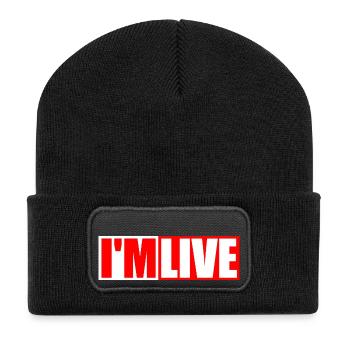 Live Streamer Stream Livestream irl Streams - Recycled Patch Beanie - black - Front