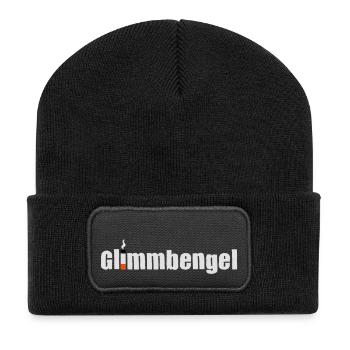 Glimmbengel No. 1 - Recycelte Patch Beanie - Schwarz - Vorne