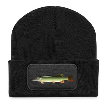 fish15 - Recycled Patch Beanie - black - Front