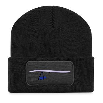 Delta - Beanie recyclé à patch - noir - Devant