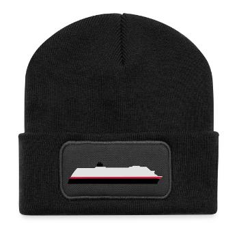 Postschiff HUrtigruten - Recycelte Patch Beanie - Schwarz - Vorne