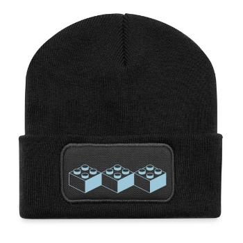 Trois pièces de jeu que les diamants à motifs - Beanie recyclé à patch - noir - Devant