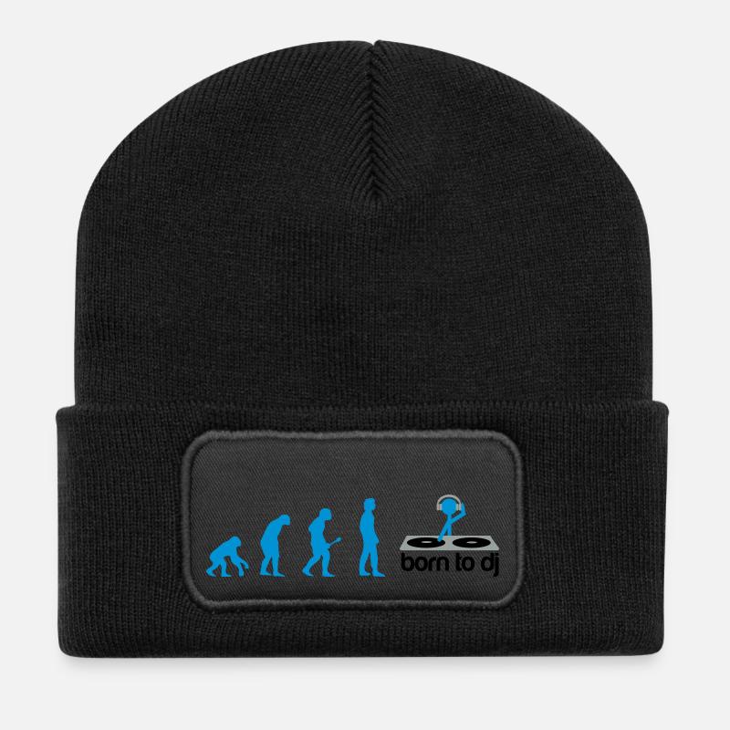 DJ Evolution - Born to DJ - Beanie recyclé à patch - noir