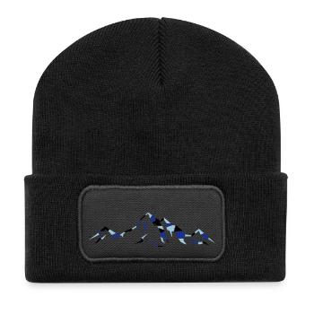 berge_02 - Recycled Patch Beanie - black - Front