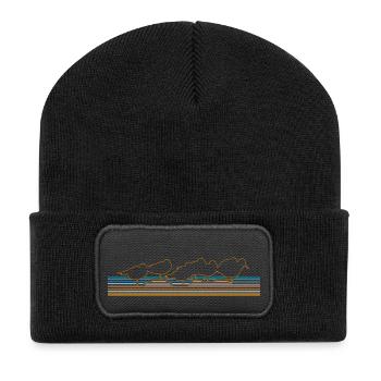 BEACHGOERS (Calidris alba) - Recycled Patch Beanie - black - Front