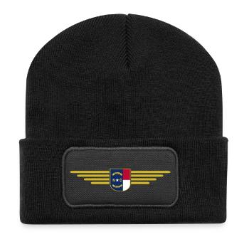 North Carolina Fan T-Shirt – Stylish & Unique - Recycled Patch Beanie - black - Front